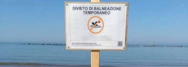 VASTO MARINA, DIVIETO DI BALNEAZIONE TEMPORANEO SUL LUNGOMARE CORDELLA