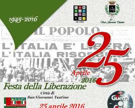 SAN GIOVANI TEATINO: IL 25 APRILE SERATA DEDICATA ALLA BRIGATA MAIELLA