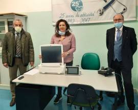 COVID-19, IL ROTARY CLUB LANCIANO DONA SISTEMA DI MONITORAGGIO ALLA RIANIMAZIONE DEL ”RENZETTI”