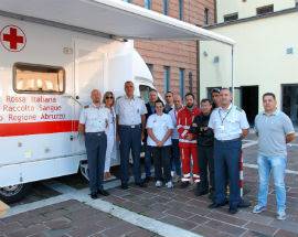 L’AQUILA: FIAMME GIALLE E CROCE ROSSA PER LA RACCOLTA DI SANGUE