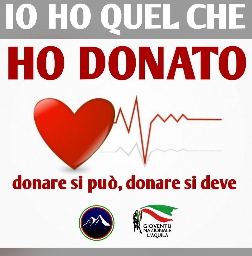 CORONAVIRUS, FDI L’AQUILA: ”NON INTERROMPERE DONAZIONI SANGUE”