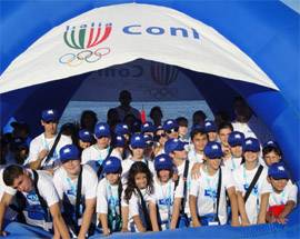 GIOVANI AQUILANI A LEZIONE DI SCHERMA CON I CAMPIONI OLIMPICI