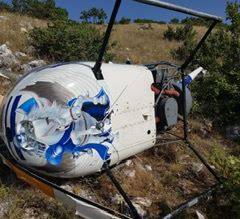 ELICOTTERO PRECIPITATO, PILOTA TORNA A CASA IN BUS, SI INDAGA