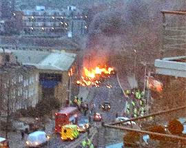 LONDRA: ELICOTTERO PRECIPITA NEL CENTRO DELLA CITTA’, MORTI E FERITI