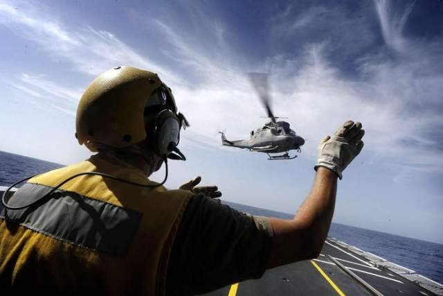ELICOTTERO MARINA CADE IN MARE, UN MORTO NEL MEDITERRANEO CENTRALE