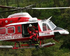 ELICOTTERO DEL 115 RECUPERA TRE ESCURSIONISTI SU MONTE VELINO