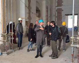 RICOSTRUZIONE EMICICLO: STUDENTI MASTER FERRARA VISITANO IL CANTIERE