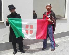 CONSIGLIO ABRUZZO: M5S PORTANO MAZZINI E GARIBALDI IN AULA; BRACCO IN PRESIDENZA