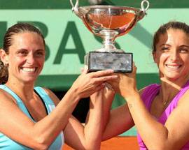 ROLAND GARROS: ERRANI E VINCI TRIONFANO NEL DOPPIO
