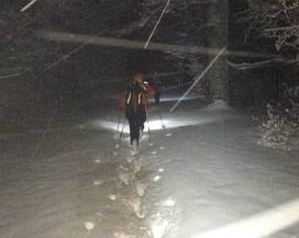 SCIALPINISTA SI PERDE DI NOTTE SUL MONTE GORZANO, SALVATO