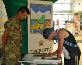 ESERCITO: PUNTO INFORMATIVO PER L’ARRUOLAMENTO AL CENTRO COMMERCIALE I MARSI