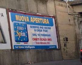 CHIETI SCALO? IN PROVINCIA DI MESSINA! LA GAFFE DI EUROSPIN