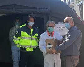 CORONAVIRUS: LA CROCE ARCOBALENO DI LANCIANO CONSEGNA UN VENTILATORE POLMONARE ALL’OSPEDALE