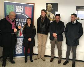 REGIONALI: MARSILIO INAUGURA NUOVA SEDE FDI A SAN GIOVANNI TEATINO