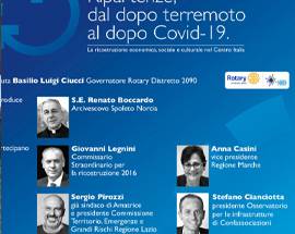 RIPARTENZE DOPO SISMA E COVID 19: INCONTRO ON LINE FERPI E ROTARY