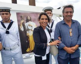 MALTEMPO NON FERMA PROCESSIONE SANT’ANDREA A PESCARA, MA AL POSTO DEL SANTO C’E’ UN MANIFESTO
