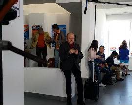 L’AQUILA: BOLDI E TORTORA ALL’AEROPORTO DEI PARCHI PER LE RIPRESE DI UN FILM