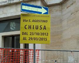 L’AQUILA: STRADA CHIUSA PER 3 ANNI; SUL WEB, ”COME SONO COMODI!”