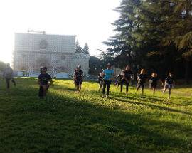 FITNESS ALL’ARIA APERTA, ALL’AQUILA IL WELL BEING INVADE LE STRADE DEL CENTRO STORICO RICOSTRUITO
