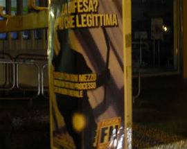MONTESILVANO, MANIFESTI FORZA NUOVA: ‘Sì A LEGITTIMA DIFESA’