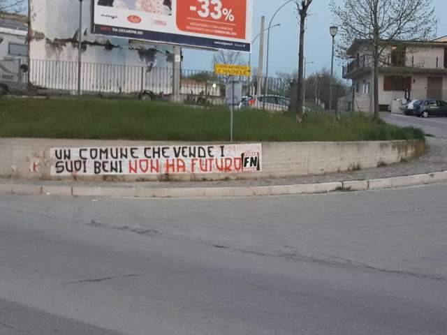 VASTO: FORZA NUOVA PROTESTA, ”COMUNE CHE VENDE BENI NON HA FUTURO”