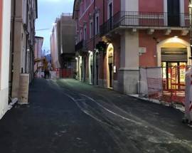 L’AQUILA: SOTTOSERVIZI CONCLUSI SU UN TRATTO DI CORSO VITTORIO EMANUELE