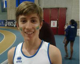 ATLETICA L’AQUILA: FRANCESCO LARCINESE SECONDO AL TROFEO NAZIONALE INDOOR