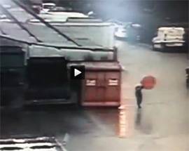 VIGILANTES PRESO IN PIENO DA FULMINE DURANTE ACQUAZZONE – IL VIDEO