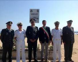 MONTESILVANO: CONSEGNATO STABILIMENTO BALNEARE ALLA GUARDIA DI FINANZA