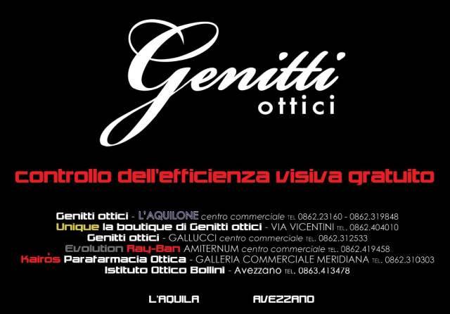 L’AQUILA: OCCHIALI ”LOW COST” E CONTROLLI GRATUITI DA GENITTI