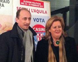ELEZIONI 2013: DE MATTEIS E VERI’, PRIMO BAGNO DI FOLLA A L’AQUILA