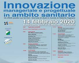 TERAMO: INNOVAZIONE NELLA SANITA’, GIORNATA STUDI IN RICORDO MANAGER FAGNANO, DIRETTA WEB