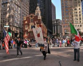 LA GIOSTRA CAVALLERESCA DI SULMONA SFILA AL COLUMBUS DAY DI BOSTON