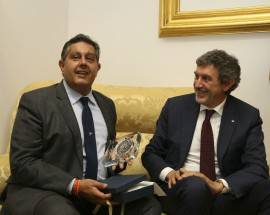 L’AQUILA: MARSILIO INCONTRA IL GOVERNATORE DELLA LIGURIA GIOVANNI TOTI