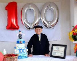 ATRI: NONNO GIUSEPPE BASILICO COMPIE 100 ANNI, GRANDE FESTA IN PAESE