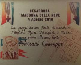 LUTTO A CESAPROBA PER LA SCOMPARSA DI GIUSEPPE FELICIANI