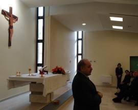 EX ONPI L’AQUILA, INAUGURATA CHIESA INTERNA; GIZZI, ”ORA CENTRO ALZHEIMER”