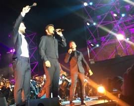 PERDONANZA: STANDING OVATION E APPLAUSI PER IL VOLO, IL TRIO EMOZIONA L’AQUILA