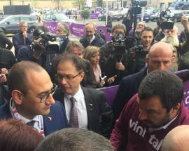 VINITALY: IMPRUDENTE CON SALVINI E MINISTRO CENTINAIO PER APERTURA EVENTO
