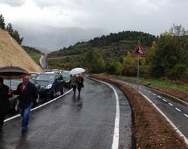 L’AQUILA: INAUGURATA STRADA TRA ARAGNO E SAN GIACOMO