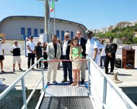 PORTO ORTONA: INAUGURATO NUOVO PONTILE CAPITANERIA