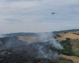 A FUOCO BOSCO AD ATESSA: A RISCHIO CENTRO ABITATO