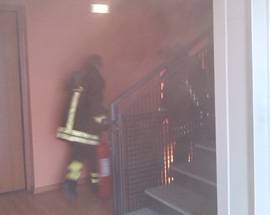 L’AQUILA: INCENDIO AL C.A.S.E. DI CAMARDA, CANE RIANIMATO