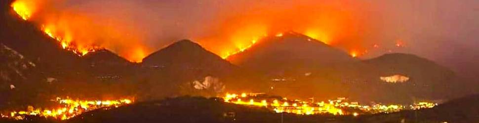 INCENDI L’AQUILA: REGIONE CHIEDE LO STATO DI EMERGENZA, “PAGINA NERA PER STORIA DELLA CITTA'”