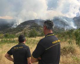 INCENDIO MORRONE: FUORI PERICOLO VOLONTARIO FERITO DURANTE SPEGNIMENTO