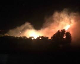 L’AQUILA: INCENDIO IN SERATA NELLA ZONA DI POGGIO PICENZE