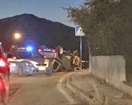 L’AQUILA: FUORISTRADA SI RIBALTA, PAURA PER UN PAPA’ E SUA FIGLIA