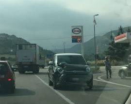 L’AQUILA: INCIDENTE SU STRADA STATALE 17, UN FERITO