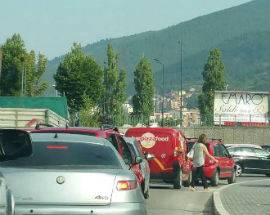 L’AQUILA: ROTATORIE DA INCUBO,  ALTRO INCIDENTE, UN FERITO