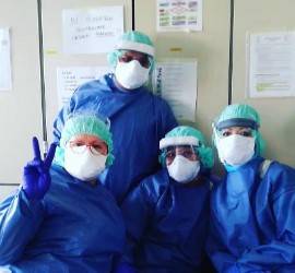 GIOVANE AQUILANA IN PRIMA LINEA A MESTRE, ”UN INFERNO DI DOLORE, FATICA E LACRIME”